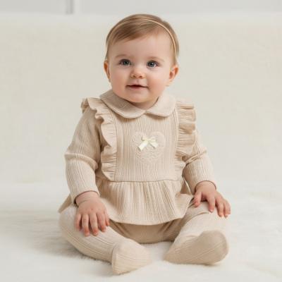 BK24133B Ecru Lace Heart Two Piece (3 -9 months)