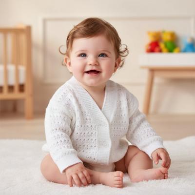 BOC2-W Cardigan White (0-12 months)