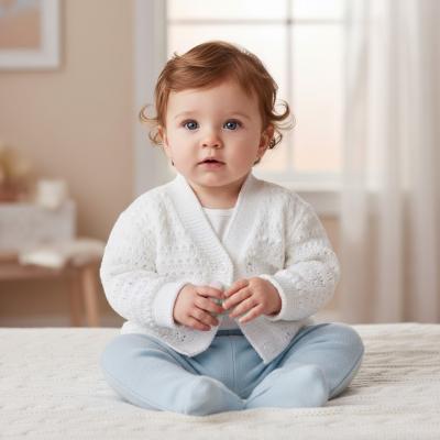 BOC2W-03 Cardigan White (0-3 months Only)