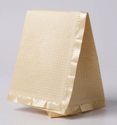 BOKatrinaC  Cream Satin Edged Waffle Shawl 