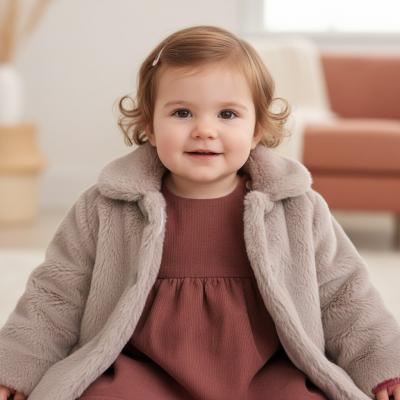 BOMC7009DP  Luxury Furry coat ( 0-9 months)