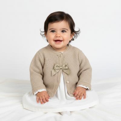 BOMC7033BI  Bow cardigan  ( 0-9 months)