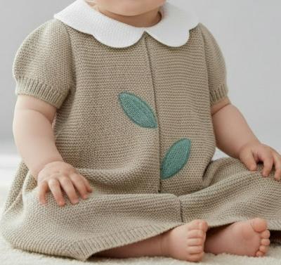 BOMC7074-B  Embroidered Dress (0-9 months)