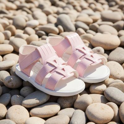 BPS060-PP  Pink Patent Hard Sole Sandal  (2-4)