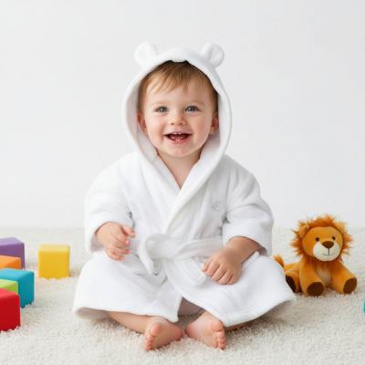 BT18C204-6-24 White Dressing Gown (6-24 months)