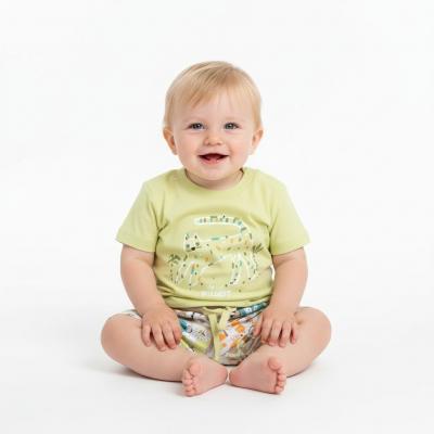 BY142022G   "ABC Animals" Shorts Set  (12-24  months)