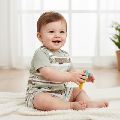 BY142044G   "Safari" Dungaree Set  (6-24  months)