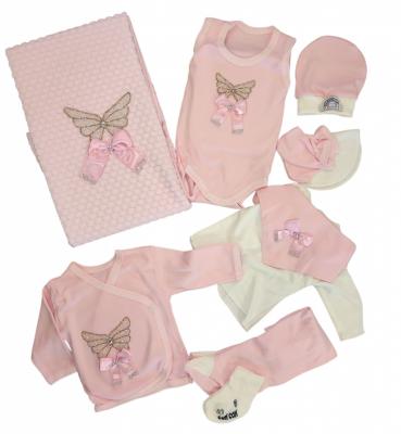 CBCC1618P  10 Piece boxed  Gift Set "Sparkle Butterfly" Pink 