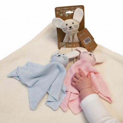 CC25-1282A Knitted Bamboo "Bunny" Comforter (Choose Colour)
