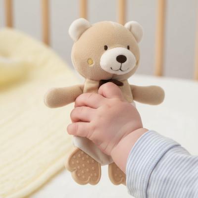 CC26-0001A Bear Crinkle Comforter with Rattle & Teether SINGLE