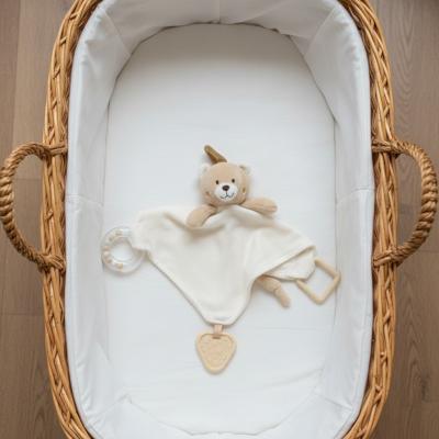 CC26-0008A Bear Comforter with Rattle, Ring &Teether SINGLE
