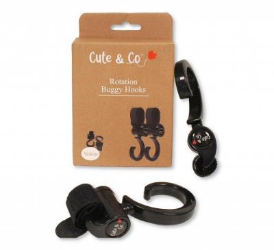 CC50-0031B  Velcro Attachment Twin Pack Rotation Buggy Hooks 