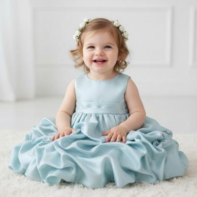 CC67562-G  Structured Ruffle Dress SINGLE  (Choose 6-24 months)