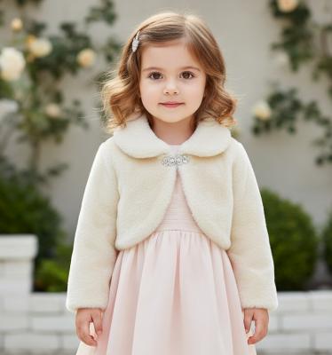 CC907-Ch  Champagne Bolero with Diamante Clasp  (6-24 months)