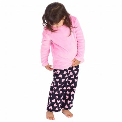 FD15C679P  Ribbon Tied "Hearts" Lounge Set  ( 3-8 years)