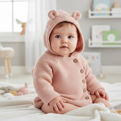 HGC05715P  Cotton Double Knit cardigan  (0-12 months)