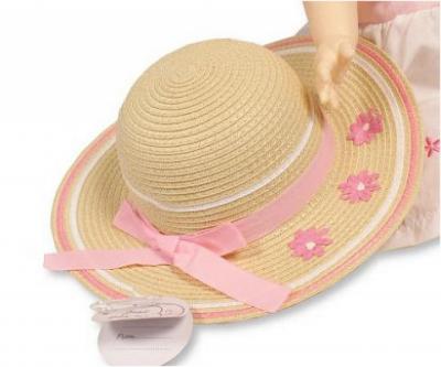 JF0503-0806p  Straw "Flower" Hat  (12-24 months)