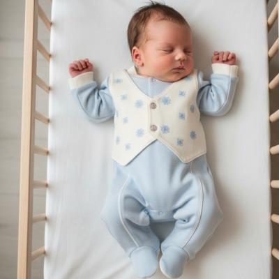 JF2120-6217-B  Faux Waistcoat All In One  (0-6m)