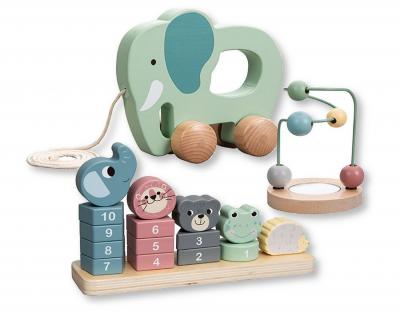 JF24-0015  Educational Wooden Toy Trio 