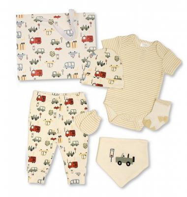 JF25-1367 Transport 8 Piece Layette Set & Bag (0-6m)