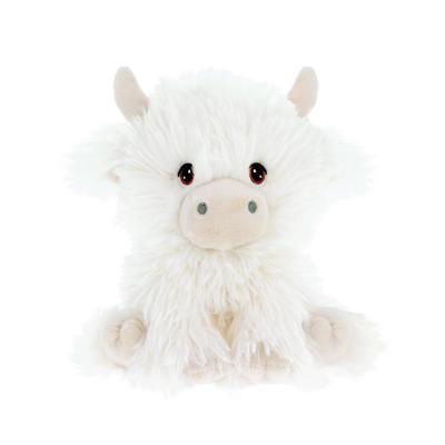 KTSE3511 18cm Keeleco Cream Shaggy Highland Cow