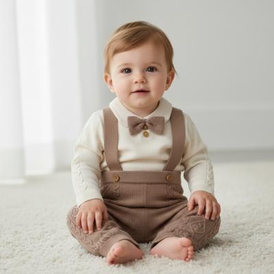 LGE07665  Dungaree Knit set (0-12 months)