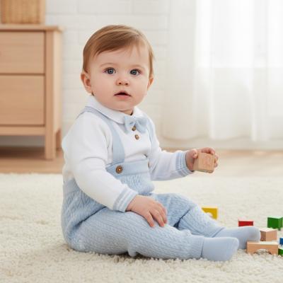 LGE07667  Dungaree Knit Set  (0-12 months)