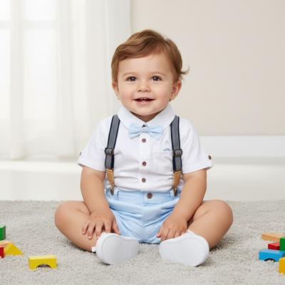LGH12889A   Bow Tie Set with Braces  (9-24 months)