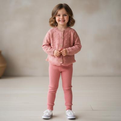 LJE07930Ba  Knitted Fringed Set  (2 years ONLY) SINGLE