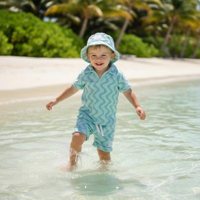 LJH12915B  Geometric Short and Hat Set  (2-4 years)