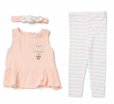 LJH14325-B Cheesecloth Water Melon Set (9-18 months)