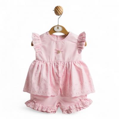 MB5212-6-9  Broderie Anglaise Short Set  (6-9 months) ODDS