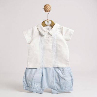 MB5251S  Embroidered Top and Shorts  (3-9 months)