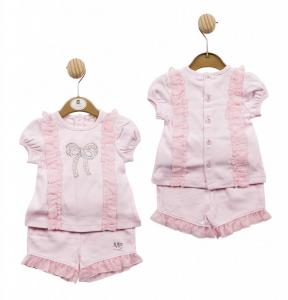MB5325A  Sparkle Bow Shorts and Top (12-24 months)