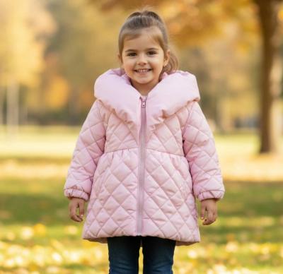 MB5928B Pink Quilted Winter Coat (3-5 years)