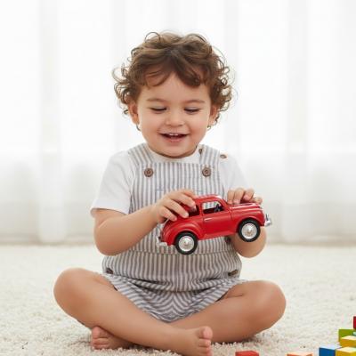 MB6313D Mintini Logo Short Dungaree Set (12-24 months)