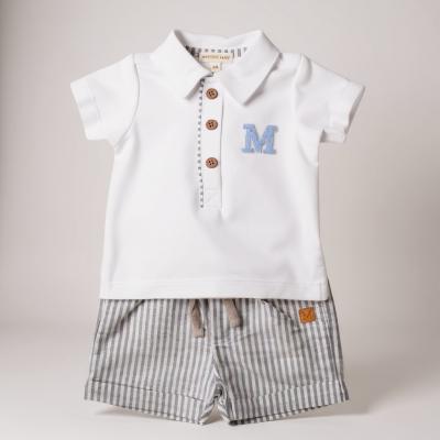 MB6316-D  Mintini Logo Shorts Set  (12-24 months)