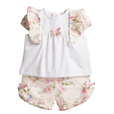 MB6448P  Floral Shorts Set  (3-9 months)