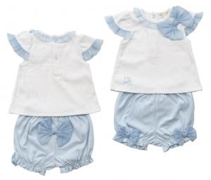 MB6494  Bow Top and Bloomer Set  ( 3-9 months)