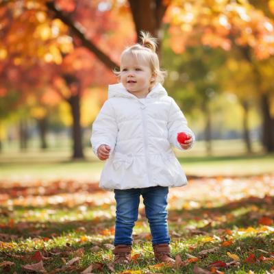 MB6863A  White Pearlised Bow Coat  (12-24 months)