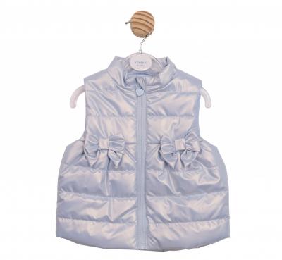 MB6868B  Bluebell Pearlised Bow Gilet (3-5 years)