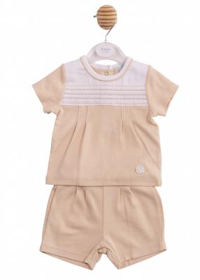 MB6890 Embroidered Panel Two Piece (3-9 months)