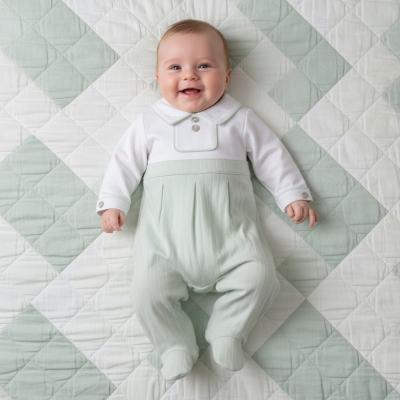 MB6904SG  Pointelle Piped All In One  (1-6 months)