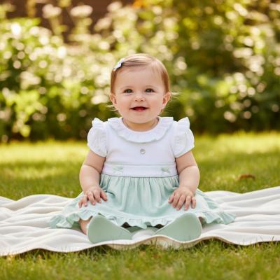 MB7070A  Pointelle Bow Dress (12-24 months)