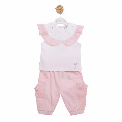 MB7097B  Diamante and Frilled Trouser Set  (3-5 years)