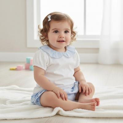 MB7119-A  Diamante and Frilled Rear Bloomer Set  (12-24 months)