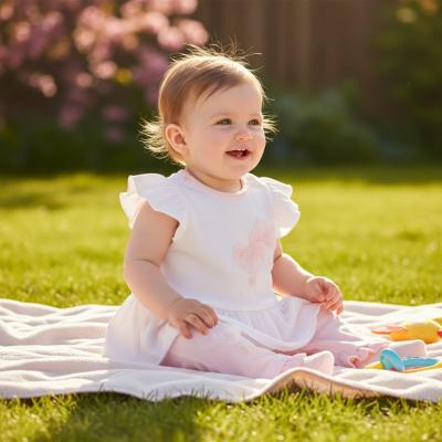 MB7209P  3D Flower Tunic and Legging Set  (3-12 months)