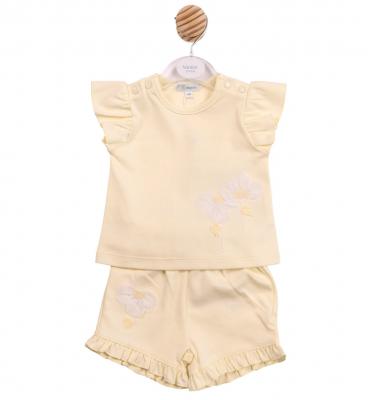 MB7216A  3D Flower short and top (12-24 months)