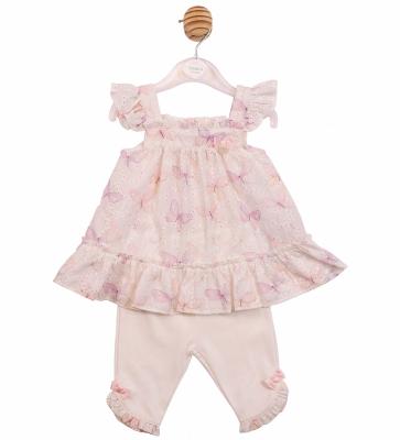 MB7225  Butterfly dress and legging set (3-9 months)