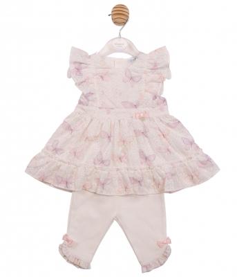 MB7226A  Butterfly Dress and Legging Set  (12-24 months)